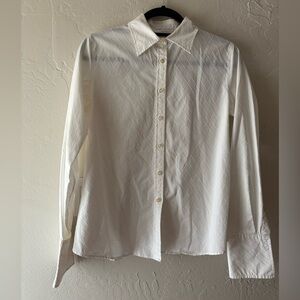 Chapter Club Iron Free Tailored Shirt - White - Size 6.